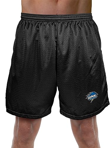 University of New England Primary Mark Men's Shorts 7" Inseam, Black, M