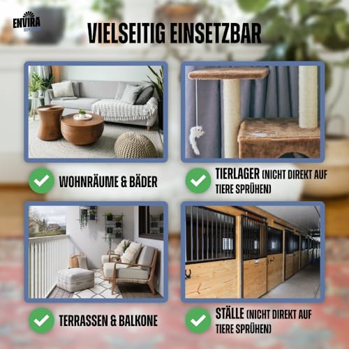 Envira Floh Abwehrspray 500 ml und 2 Liter – Effektives Flohmittel