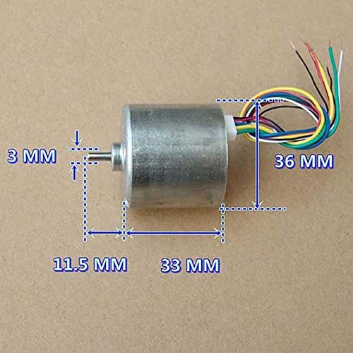Pangocho Jinchao-Dc Motor Micro High Speed Dc Brushless Electric Motor, 3-Phase 8-Wire Ball Bearing Speed Hall Sensor Large Torque, Easy To Install #TOP5