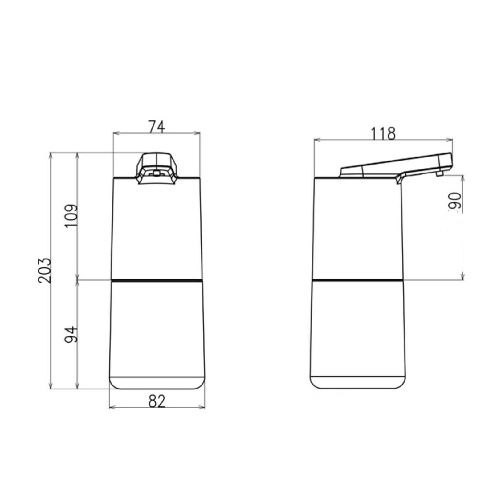 distributore di sapone Dispenser di sapone: da appoggio o parete; Disponibile in tre tipi: schiuma, liquido spray