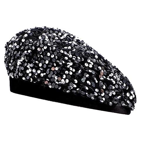 LUCKYBUNNY Sequin Beret for Women Cover