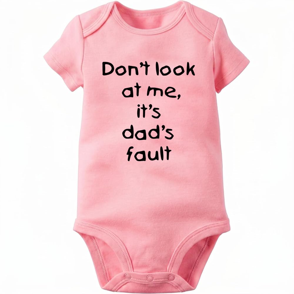 Rocksir Funny Slogan Super Soft Cotton Comfy Baby Short Sleeve Bodysuit