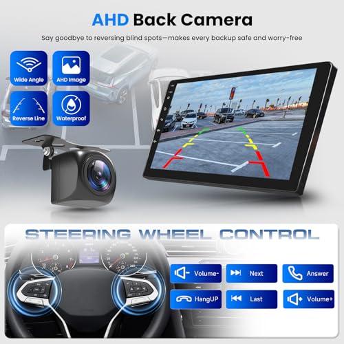 【Android 15/4+64G】Car Radio for Chevy Silverado 2007-2013 GMC Sierra Yukon with Wireless Carplay&Android Auto,10.1 Inch Touch Screen car Stereo with GPS WiFi Bluetooth5.0 FM/RDS Radio HD Backup Camera by MAHVEC - Image 7
