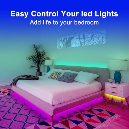 Tira de LED RGB COB 5 m con control remoto y app miniatura 4