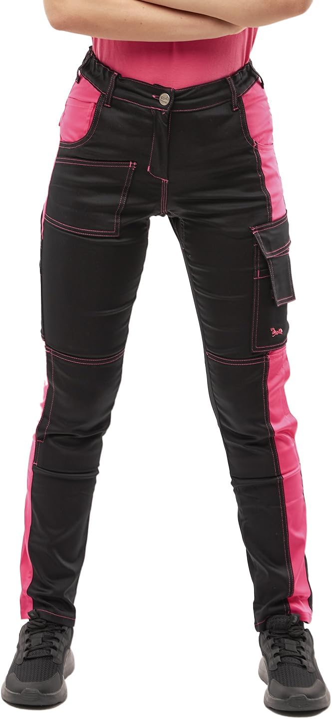 strongAnt Women's Work Pants Fully Stretch Work Pants with Knee Pad Pockets