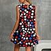 Red White and Blue Dress for Women Independence Day Lounge Festival Maternity O Neck Stars Stripe Sleeveless Fashion 4th of July Outfit Vestidos De Verano para Mujer 2025