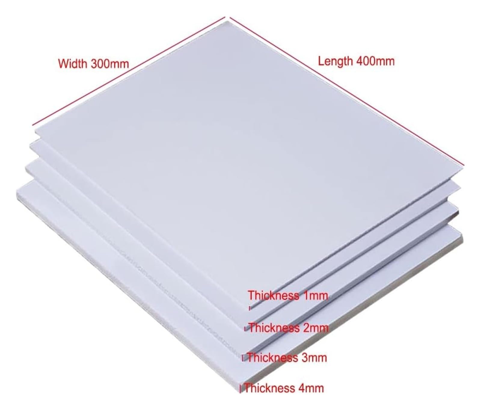 Paquete de 10 Planchas de Espuma, Láminas de Espuma Blanca de Poliestireno, Planchas de Espumas, Ideales para Manualidades, Presentaciones Y Proyectos Escolares./300 * 400 * 2Mm