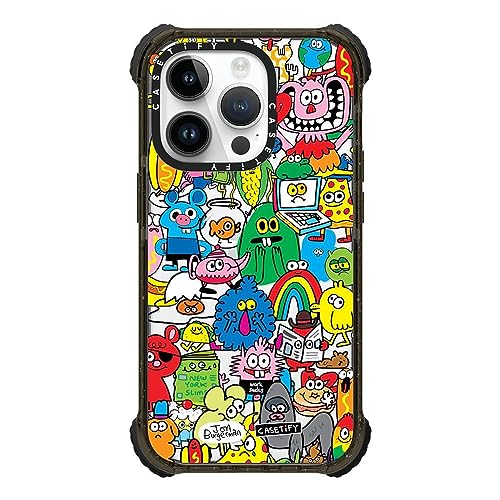 Coque iPhone 14 Pro anti-chute évitez les écrans brisés avec le style Jon Burgerman