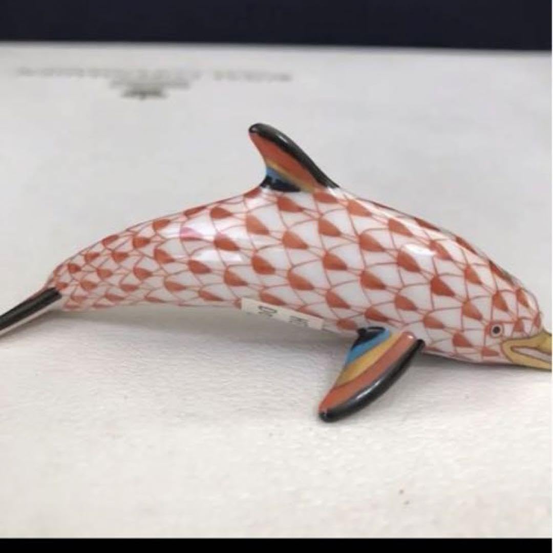 Herend - ヘレンド  フィッシュネット フィギュリン  イルカ 横8.5cm Amazon.co.jp: ヘレンド フィッシュネット フィギュリン イルカ