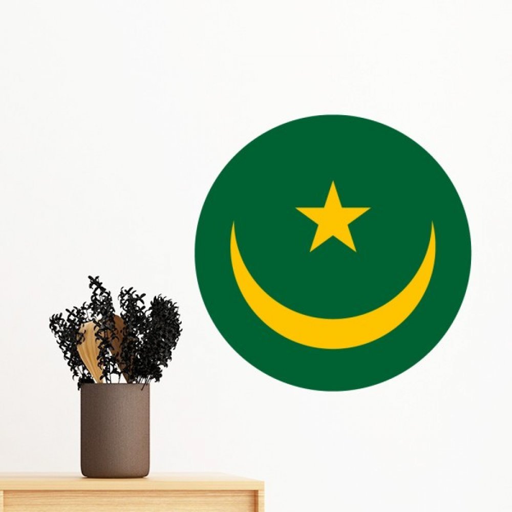 Sticker Mauritanie Afrique pour Chambre Papier Peint Amovible 30cm