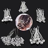 💎【Paquete】: Total de 50 piezas de horquillas en forma de U, incluye 5 estilo, 10 unids para cada estilo. Monto suficiente para satisfacer sus necesidades diarias durante mucho tiempo.