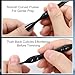 MBAIYO Cuticle Pusher with Trimmer, Dual-Ended Cuticle Trimmer Nail Care Tool Stainless Steel Cuticle Remover Tool with Fork for Manicures and Pedicures Nail Care Tools(Black)