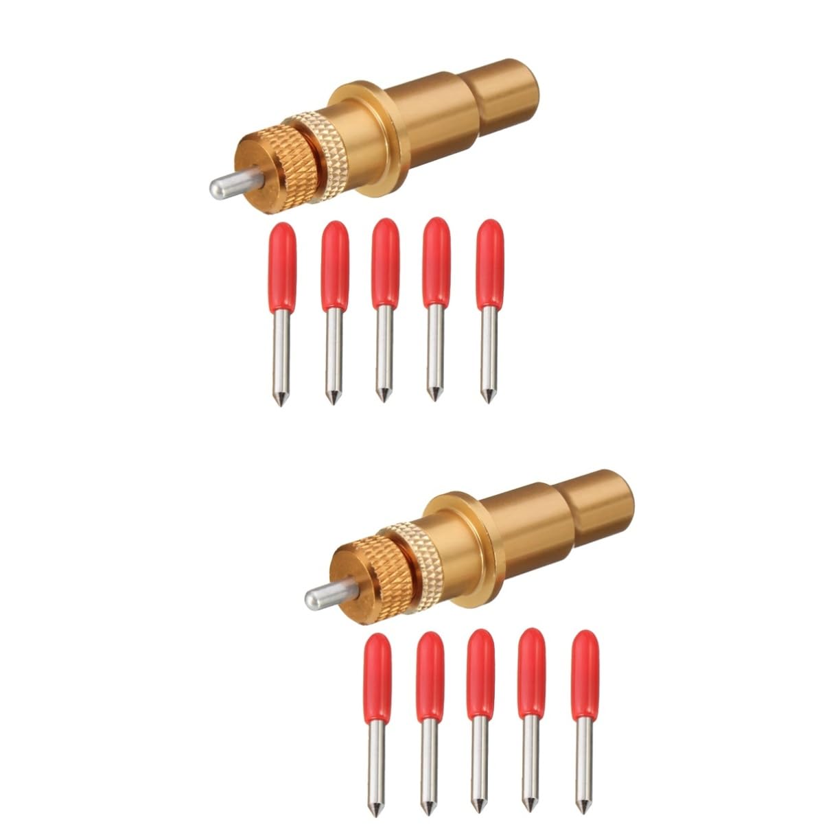 Lurrose 2 Sätze Plotterklinge Schneiden Punkt Oszillierende Säge Schwingen Oszillierendes Werkzeug Cutter 6 Stück * 2