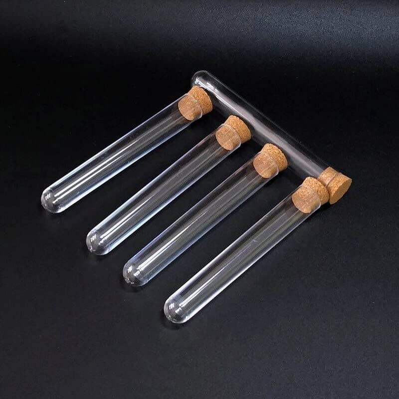 Tube à essai en Plastique de Laboratoire 100 pièces/lot 15x100mm avec liège, matériel de Laboratoire en matériel PC DIA15mm