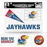 Rico RSD310101 Kansas University Removable Wall Decor Set (8.5