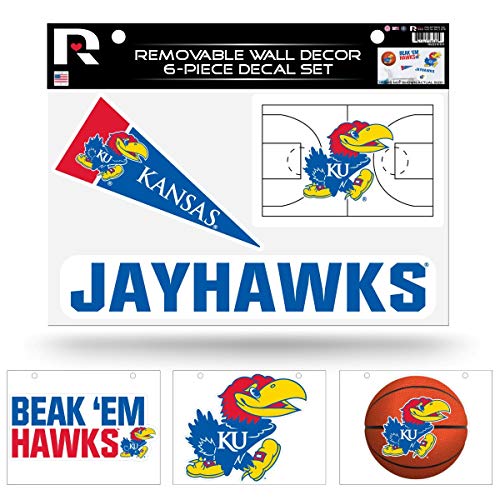 Rico RSD310101 Kansas University Removable Wall Decor Set (8.5