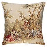 KIILA Aubusson Tapestry French 18Th Century Home Decorative Throw Pillow Cases Sofa Couch Cushion Th