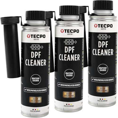 TECPO 3x Partikelfilter Reiniger Diesel DPF, 300ml DPF Diesel Reiniger Additiv Zusatz Kraftstoffzusatz Dieselpartikelfilter Reiniger Dieselkraftstoffadditiv