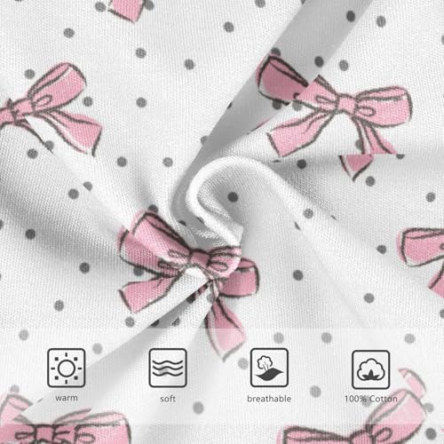 Boys' Exclusive Briefs Toddler Underwear 95% Combed Cotton Boxerbriefs 2T Pink Bow with Dots Pattern 43