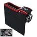 Produktbild YIHAO Multifunktionale Autositz Leder Aufbewahrungs Box, Console Seitentasche, Gap Catcher mit Münz-Organizer und Getränkehalter(Schwarz mit Rot, Fahrerseite)