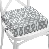 Cojin elevador para silla infantil para comer 33x33x8 cm - Alzador elevador para sillas de niños y niñas Cojín base elevadora con inserto de espuma y funda lavable flechas sobre fondo gris