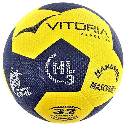 Vitoria Esportes Gripp, Bola De Handebol Adulto Unissex, Amarela (Yellow), Oficial Adulto