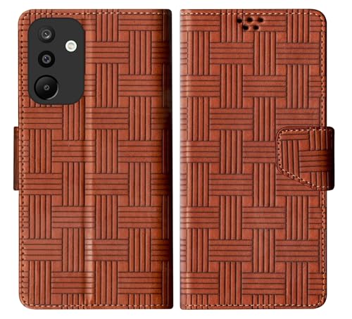 Image of SBMS Faux Leather Flip Cover for Samsung Galaxy M36 5G / Samsung Galaxy F36 5G Back Cover Case with Magnatic Closure | Inbuilt Stand | Card & Money Pocket (Mat Tan)