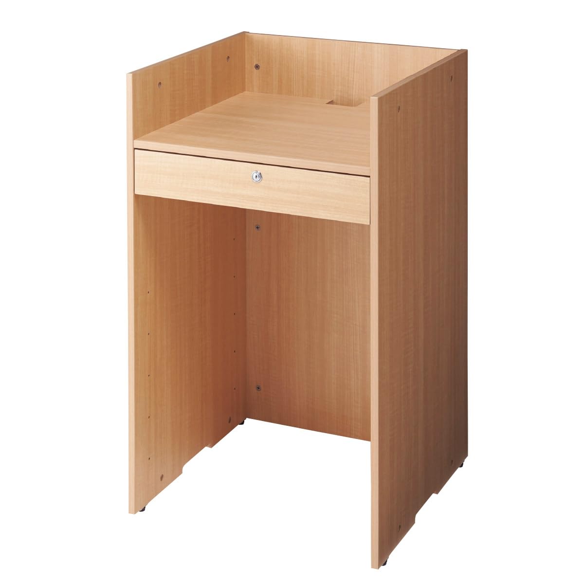 Amazon.co.jp: 木製レジ台 幅60×奥行60×高さ101.2cm エクリュ 1台