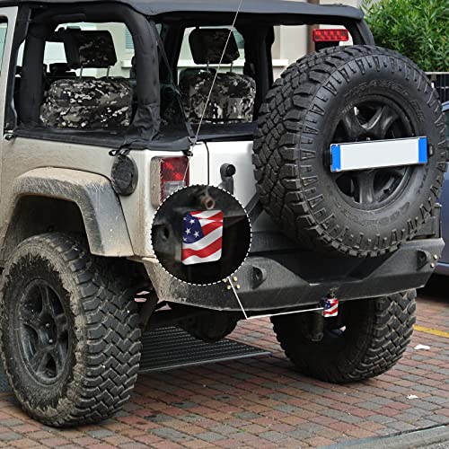 Ekobla American Flag Rubber Hitch Covers Patriotic Red Blue Usa Flag 4Th Of July Independence Day Stars Stripe 2 Inches Black Receiver Tube Trailer Hitch Plug Compatible With Most Auto Cars Trucks #TOP5