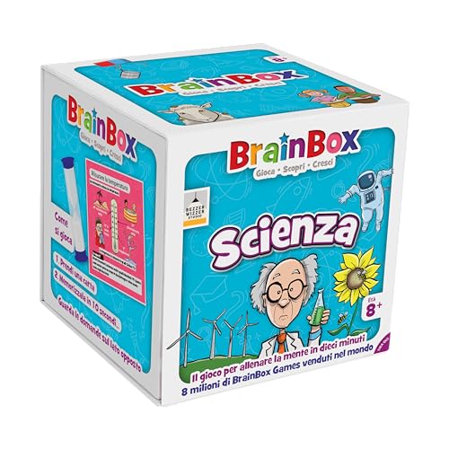 Asmodee - BrainBox: Scienza - Gioco per Imparare e Allenare la Mente, 1+ Giocatori, 8+ Anni, Edizione in Italiano