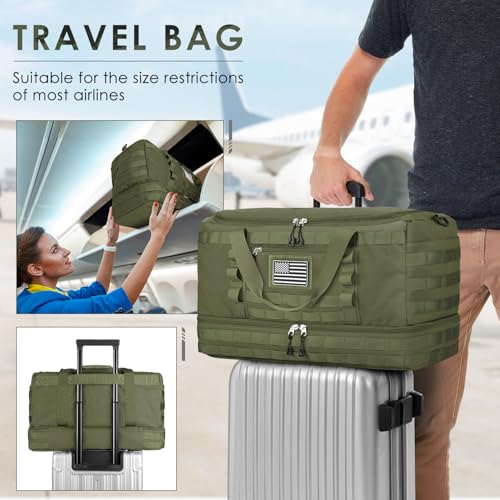 Image of Gym Bag for Men Women, Carry on Luggage 22x14x9 Airline Approved Duffle Bag