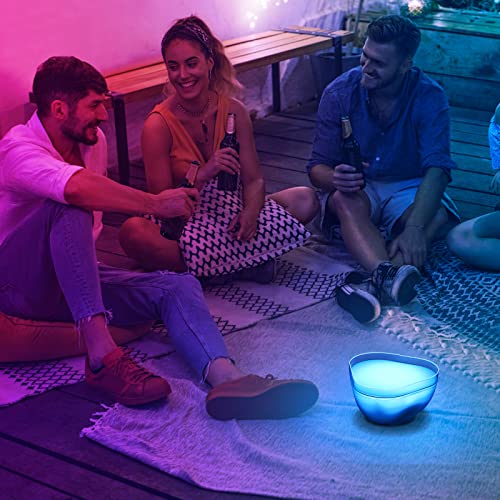S Sunsbell Cordless Night Light, Mood Lighting Table Lamps, Ambient Lighting Color Changing Lamp, Night Light Battery Powered, App Control Color Change Desktop Lamp, Interesting Shape Colorful Lamp #TOP6