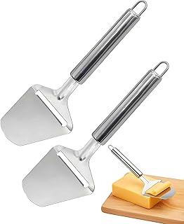 2PCS Stainless Steel Cheese Slicer, Multi-functional Shaver Plane, Non-stick Peeler For All Types of Cheese