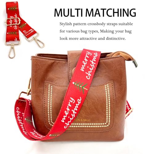 Image of Dsigo Purse Strap, 1.5 inch Wide Gold Alloy Buckle Floral Printing Crossbody Shoulder Strap for Bag Handbag Crossbody Bags
