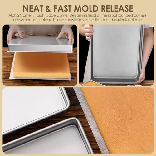 Plaque de cuisson rectangulaire en acier inoxydable grand format L