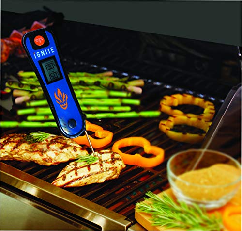 Ignite Instant Read Thermometer - Push Button Flip-Out Design- Digital Thermometer For Kitchen, Outdoor Cooking, Bbq, And Grill! #TOP2