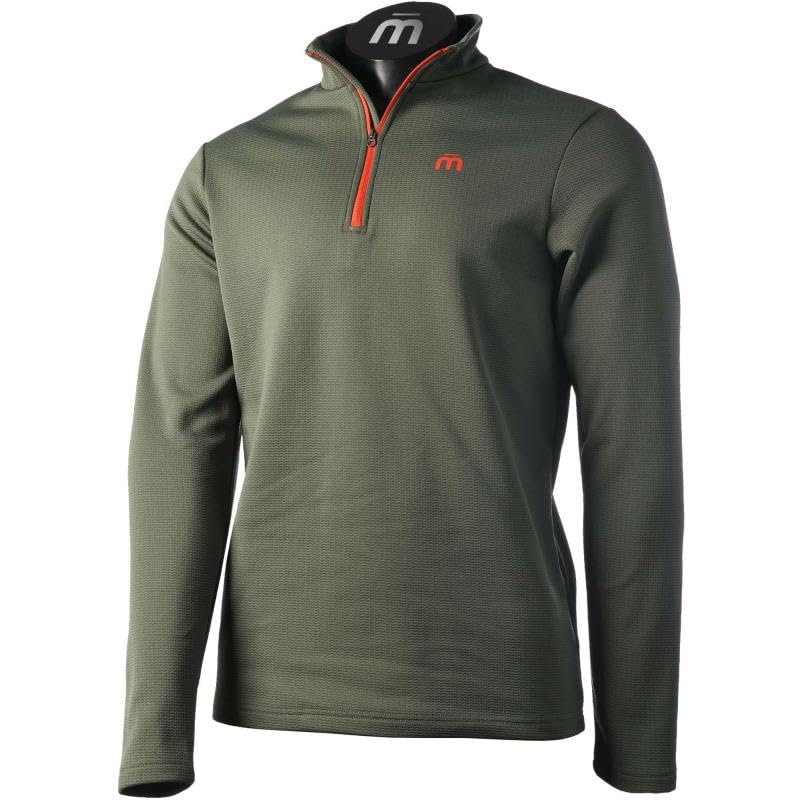 Brand: Mico Mico - Maglia Uomo Mezza Zip Micro Pile Warm Control Multisport - Verde-XL