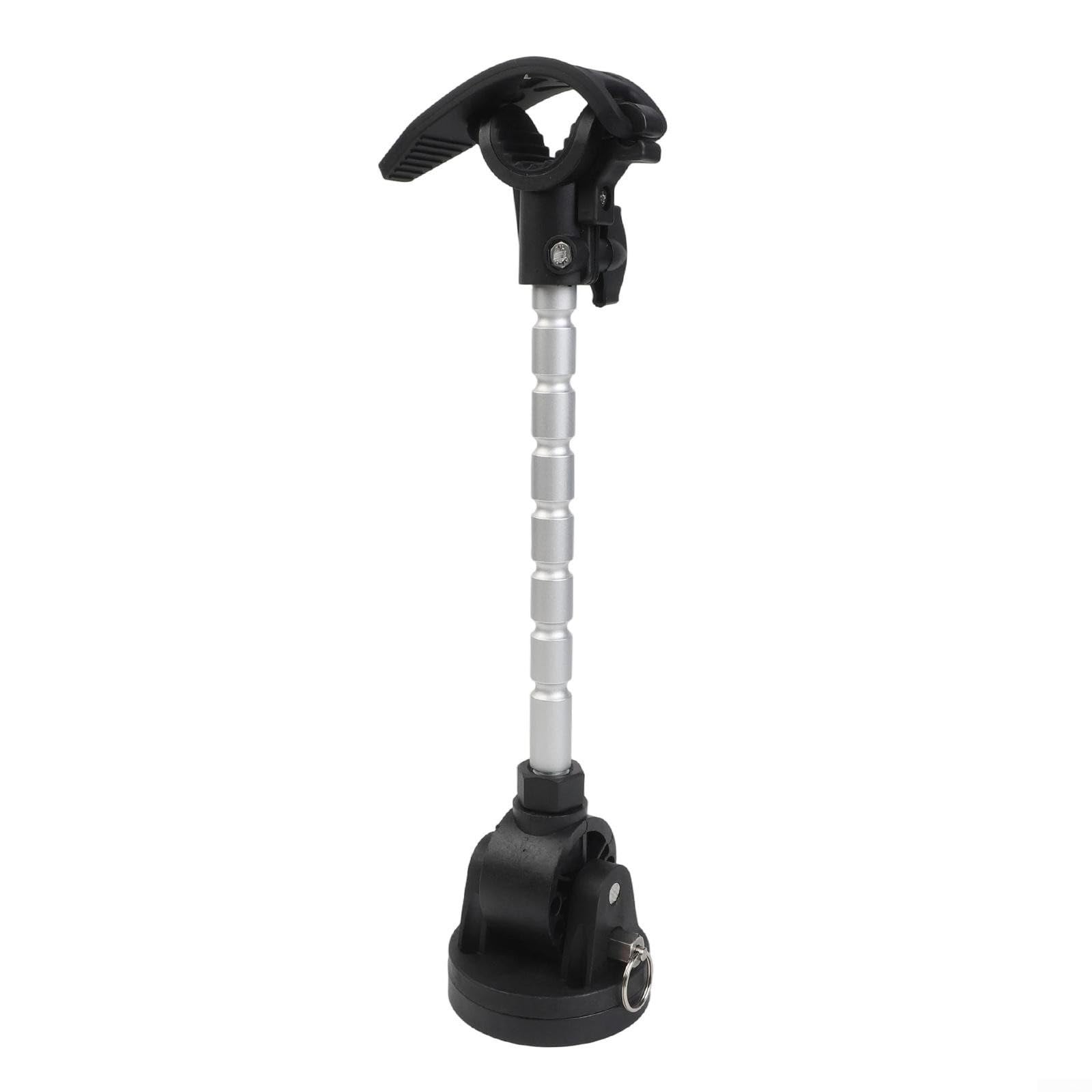 Soporte de motor de arrastre para Minn Kota MKA-60 - Soporte ajustable de 180° con correa de bloqueo para motores de montaje en proa | Se adapta a ejes de 10.6 a 16.9 pulgadas