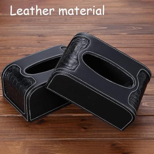 Caja de toallas de papel PU rectangular y recargable de 20,5 cm 4