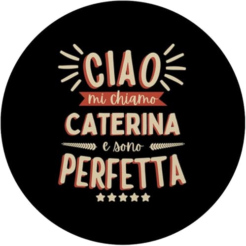 Miniatura 3 de Caterina Idea Regalo Personalizzata Amica Nome Divertente PopSockets Standard PopGrip