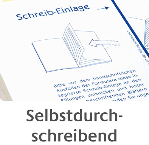 AVERY Zweckform 1782 Datenschutzrechtliche Einwilligungserklärung (Datenschutzformular, nach DSGVO, DIN A4, selbstdurchschreibend, 2x40 Blatt) weiß/gelb