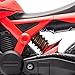 Qaba Kids Motorcycle, 6V Battery Powered Dirt Bike with Training Wheels, Horn & Start Sound, Electric Motorbike for Kids 3-8 Years, Red