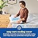 Sealy Dreamlife King Size Memory Foam Cooling Pillow with SealyChill Cooling Gel, Removable Machine-Washable Cover, Made in The USA, White