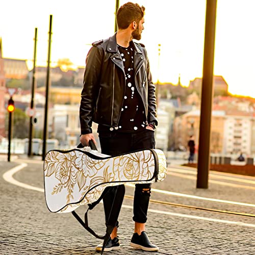 Housse de transport étanche pour guitare avec bandoulière réglable et tranches de citron sur rayures marines… - Les Beatles, Paul McCartney, John Lennon, RIngo Starr, George Harrison Housse de transport étanche pour guitare avec bandoulière réglable et tranches de citron sur rayures marines… – Image 7
