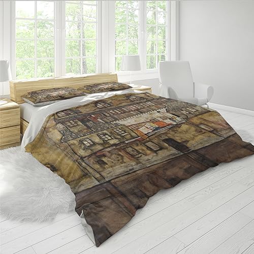 Housse de couette Egon Schiele 3 pièces grand confort avec fermeture éclair - 3