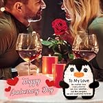 Gifts for Him Her Boyfriend Girlfriend, To My Love Handmade Crochet Penguin Present, Anniversary Wedding Graduation Birthday Gift for Women Men, Romantic I Love You Gift for Couple Wife Husband - Image 5