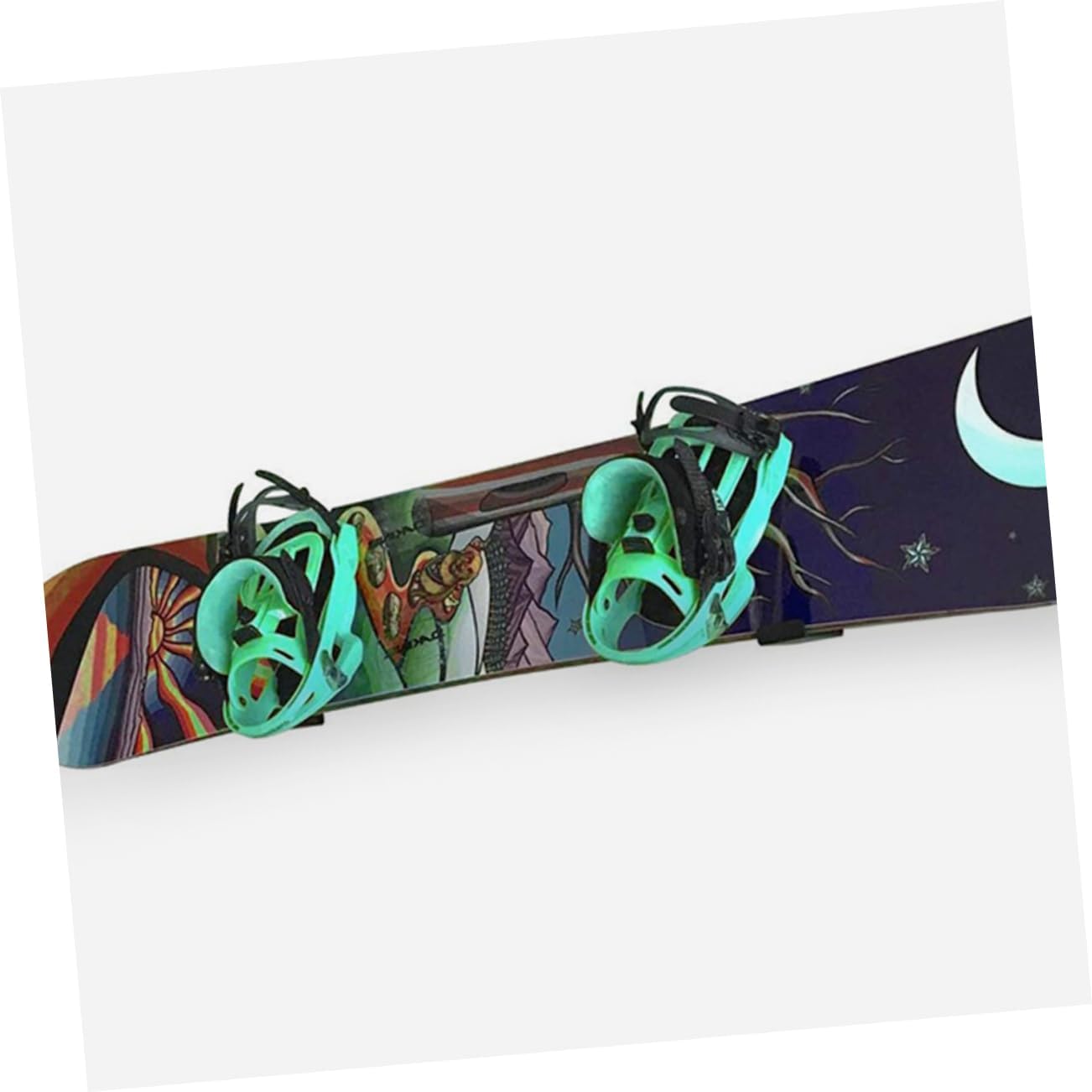 INOOMP Snowboard Bracket Ski Board Display Holders Hanger Hooks Snowboard Rack Metal Grey