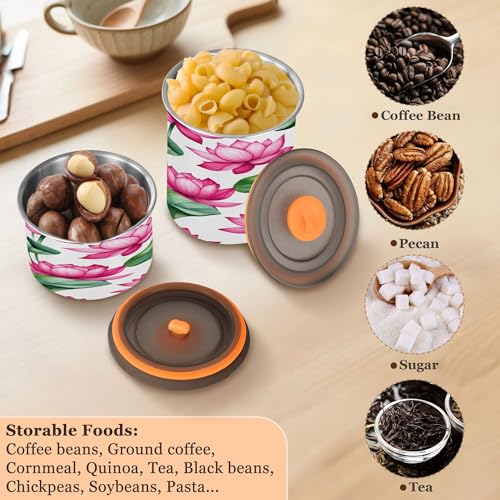 Envase para café hermético de acero inoxidable 17 oz miniatura 6