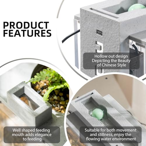 Aquarium avec pompe USB plastique résistant sans risque de fuite