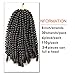 4 Packs Spring Twist Crochet Braiding Hair 8 Inch Fluffy Twist Bomb Twist Crochet Hair Braids Jamaican Bounce Synthetic Hair Extensions (2#)